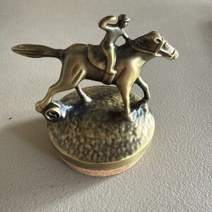 Blanton’s Bourbon Bottle Stopper Letter “S” Horse & Jockey Cork Topper